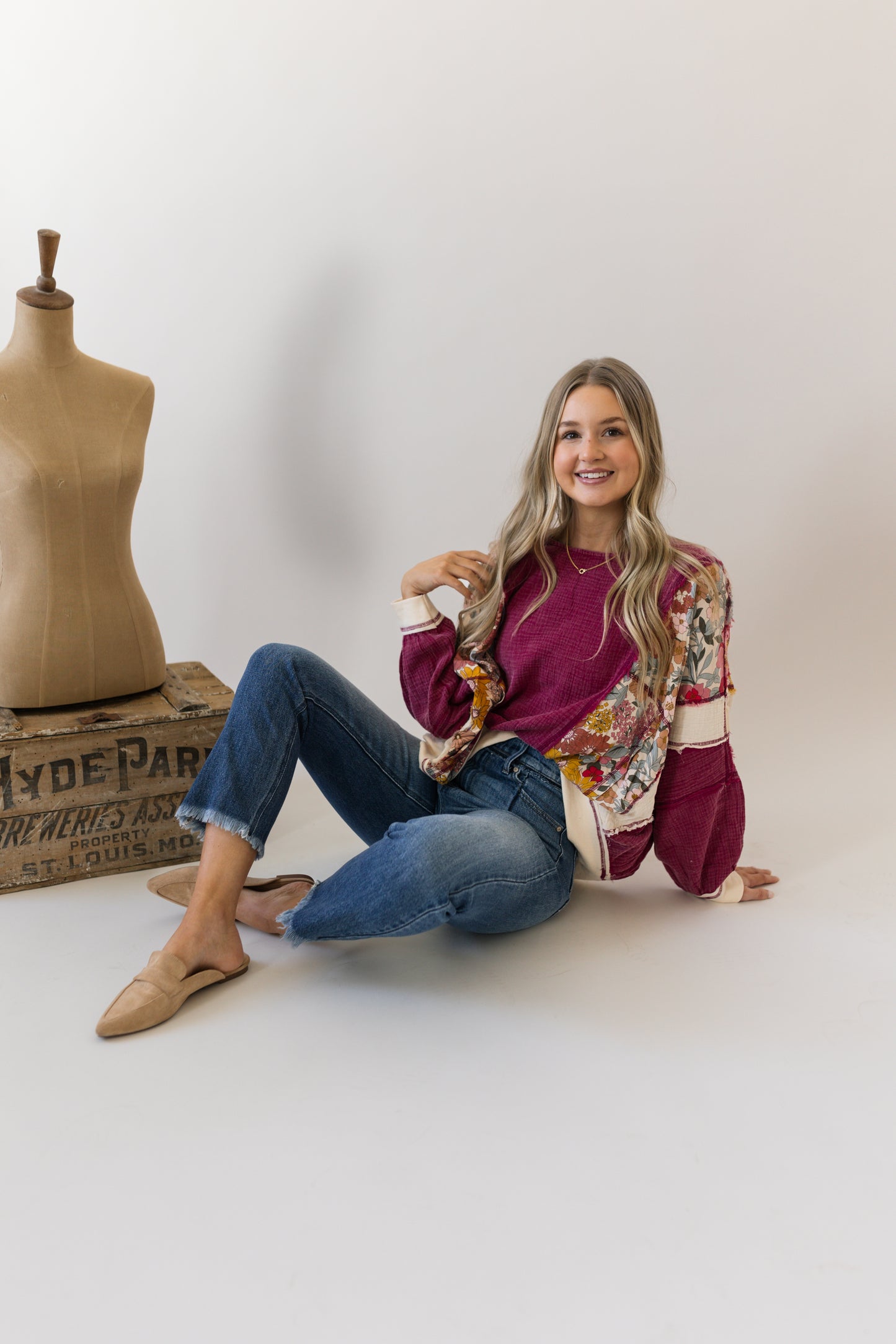 Patchwork Floral Top
