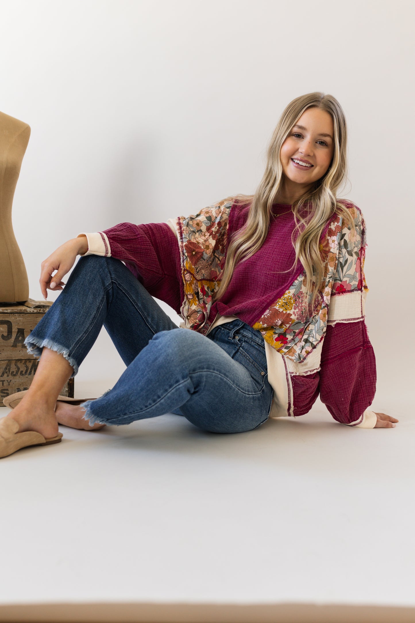 Patchwork Floral Top