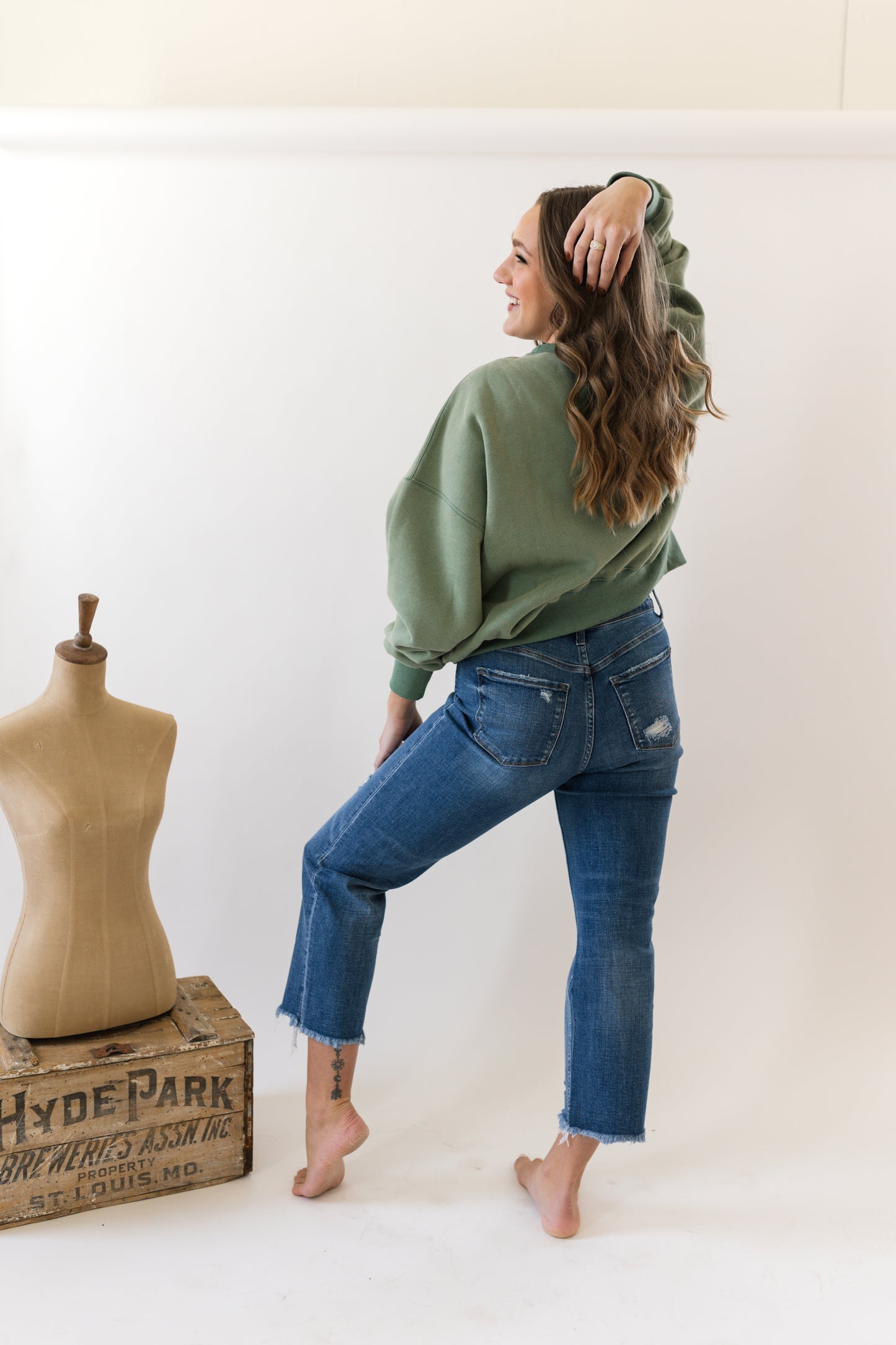Reversible Crewneck Sweatshirt