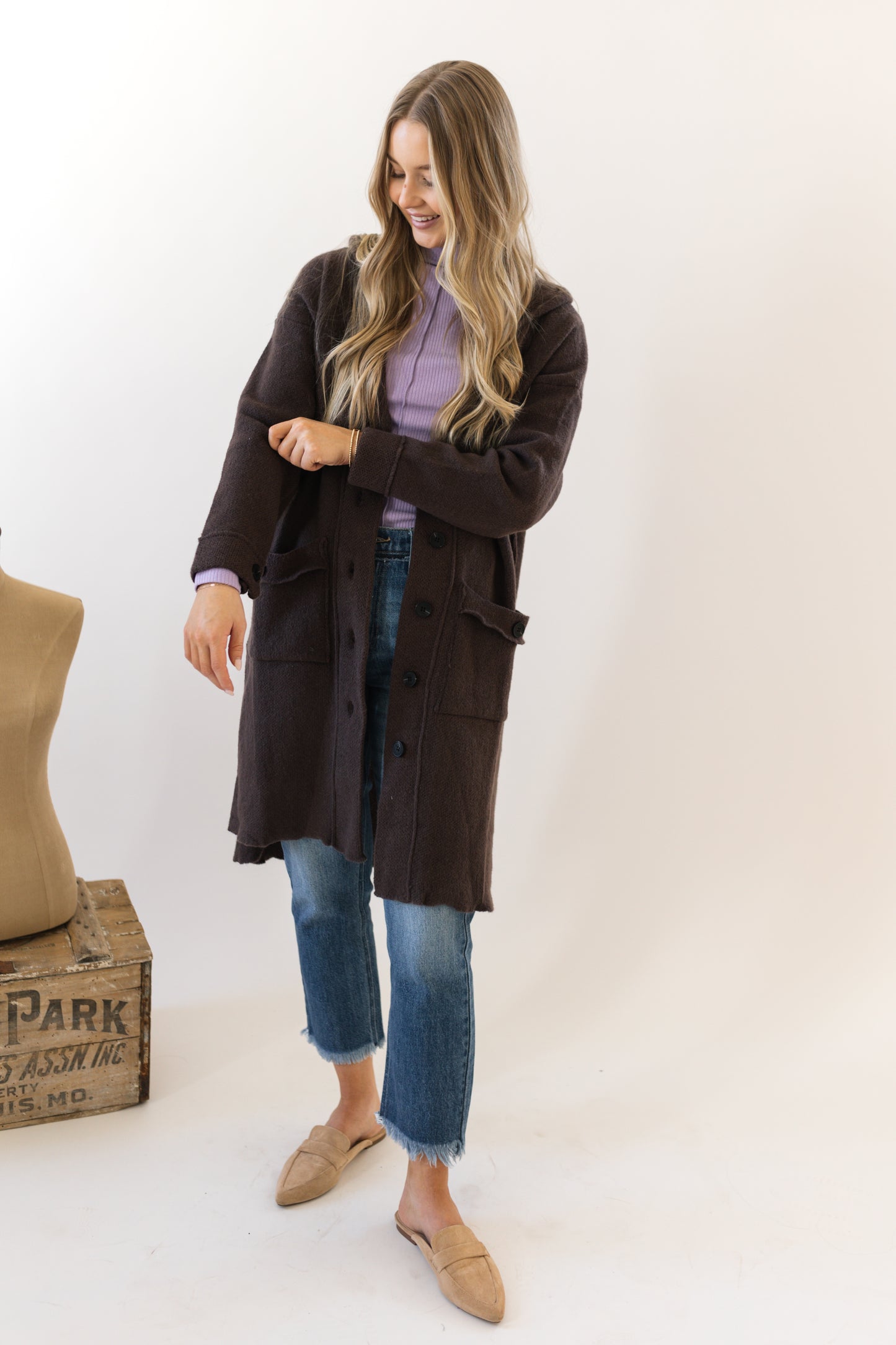 Chocolate Hooded Sweater