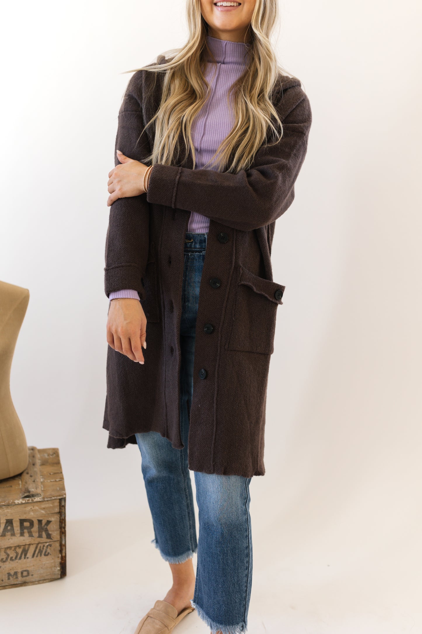 Chocolate Hooded Sweater