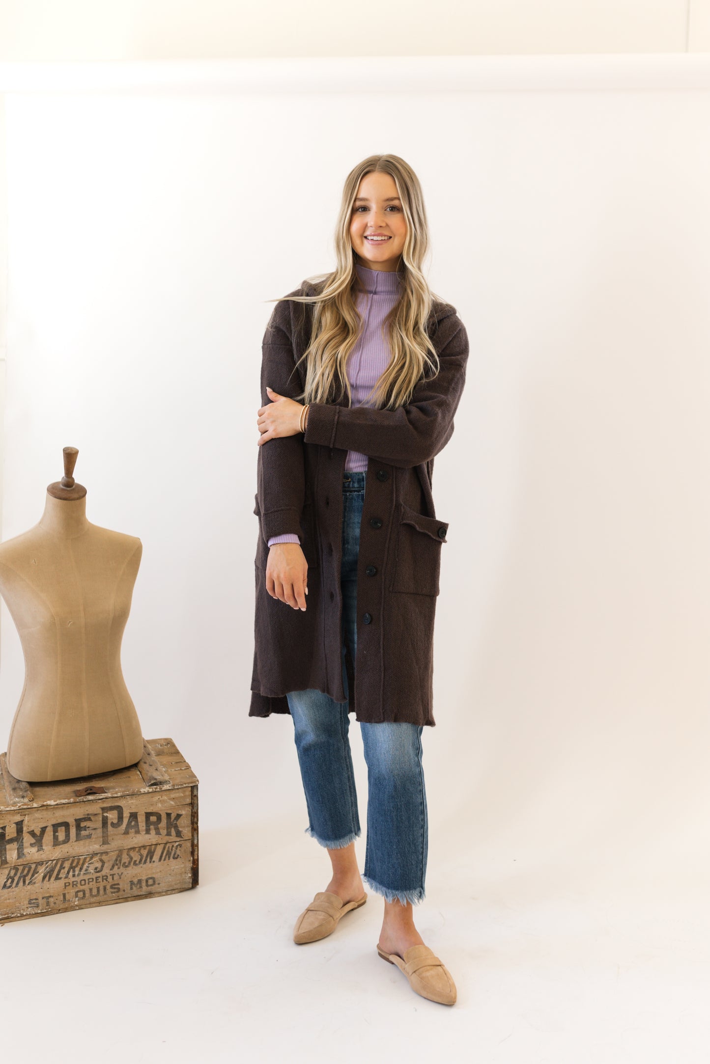 Chocolate Hooded Sweater