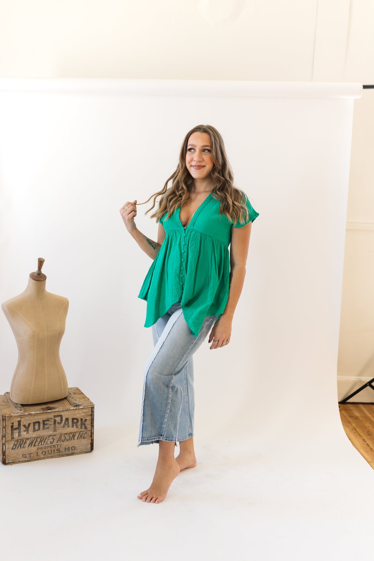 Pin Tuck Blouse
