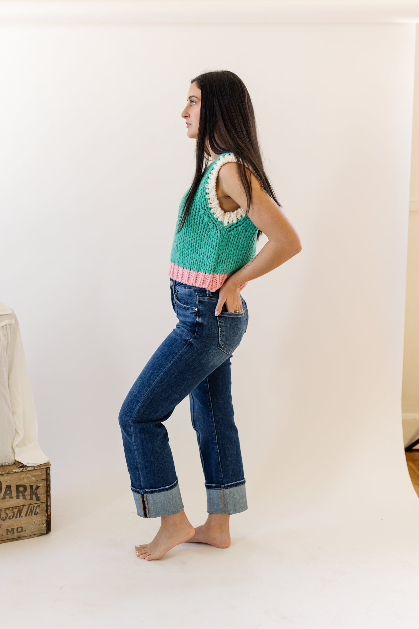 Maggie Pin Tuck Jean