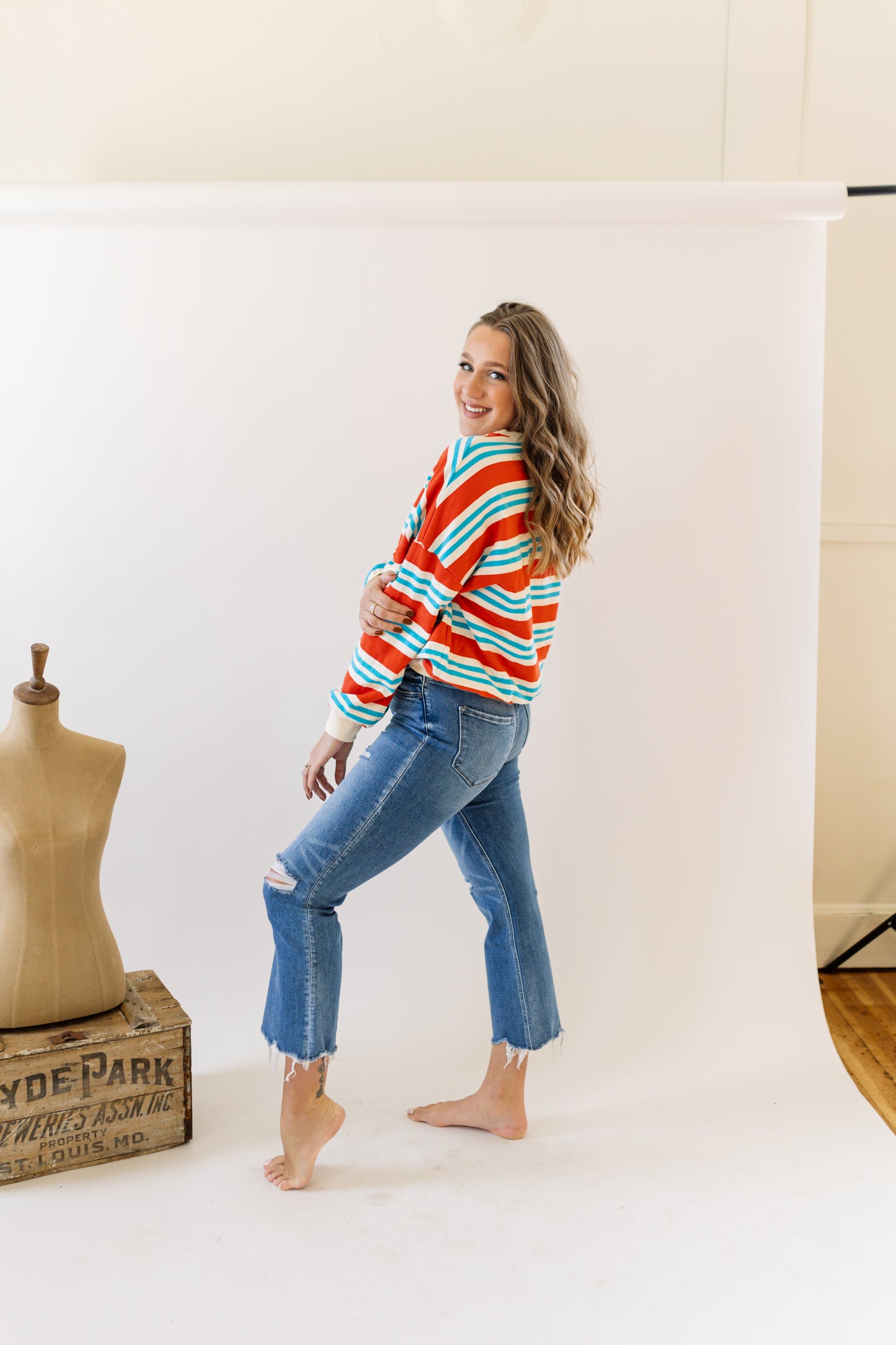 Retro Striped Top