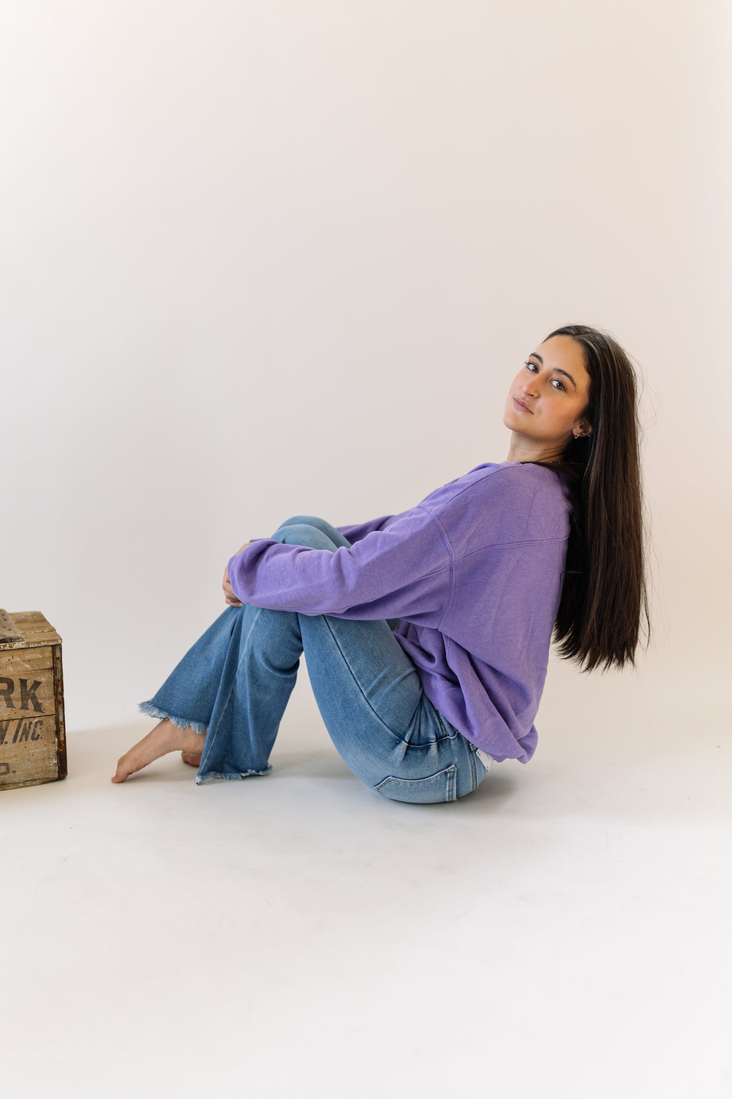 Purple Crewneck Sweatshirt