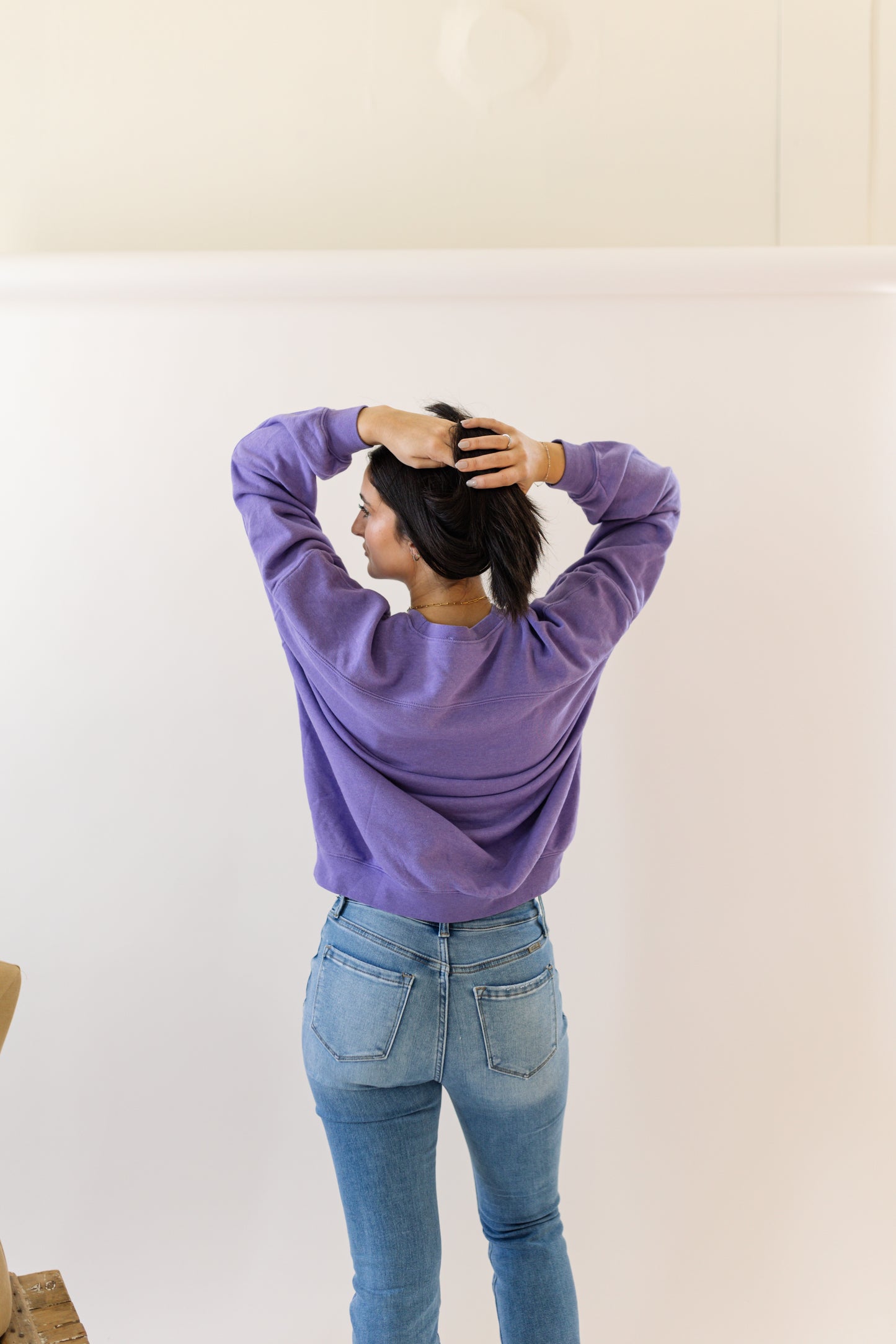 Purple Crewneck Sweatshirt