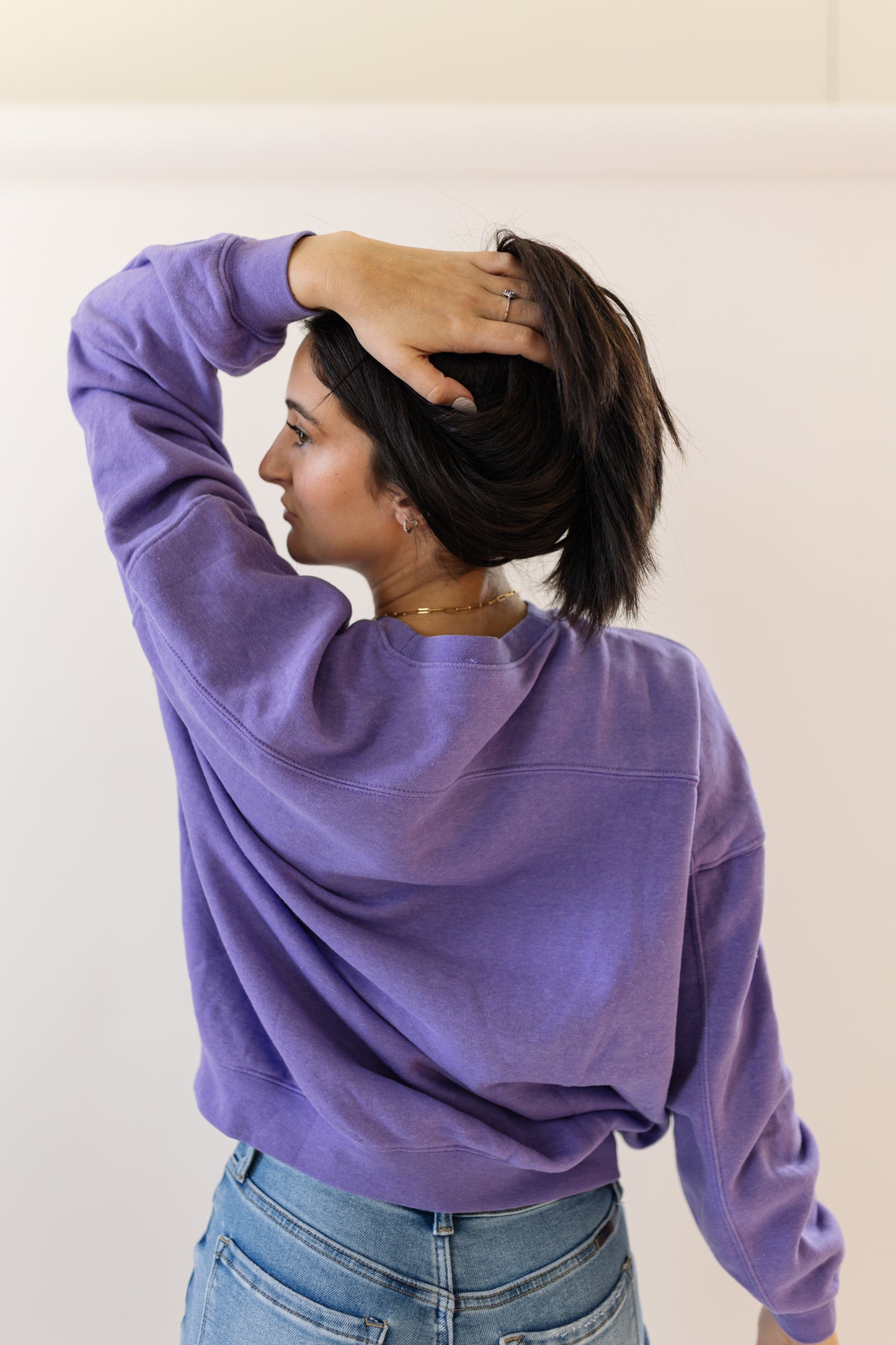 Purple Crewneck Sweatshirt