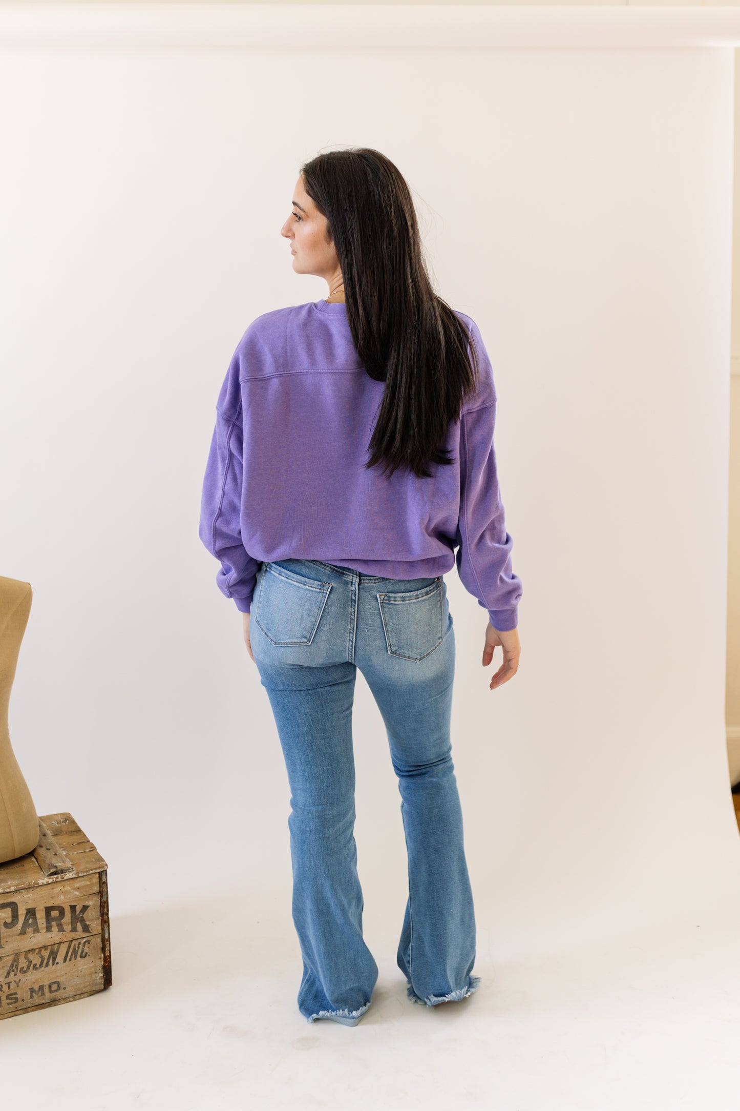 Purple Crewneck Sweatshirt