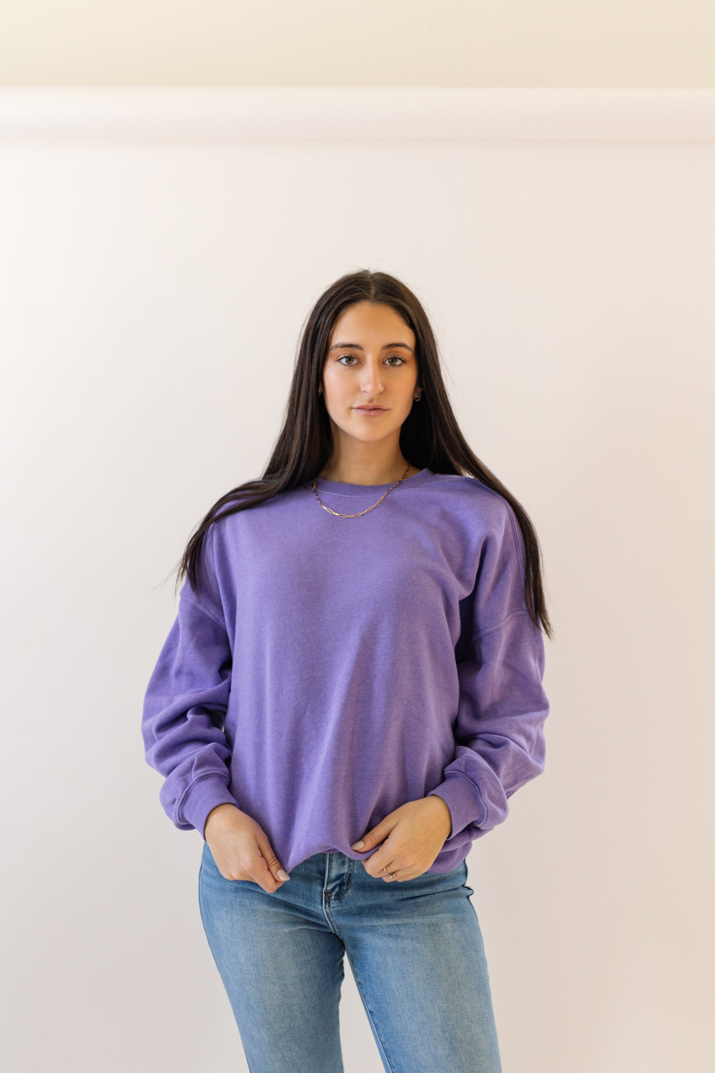 Purple Crewneck Sweatshirt