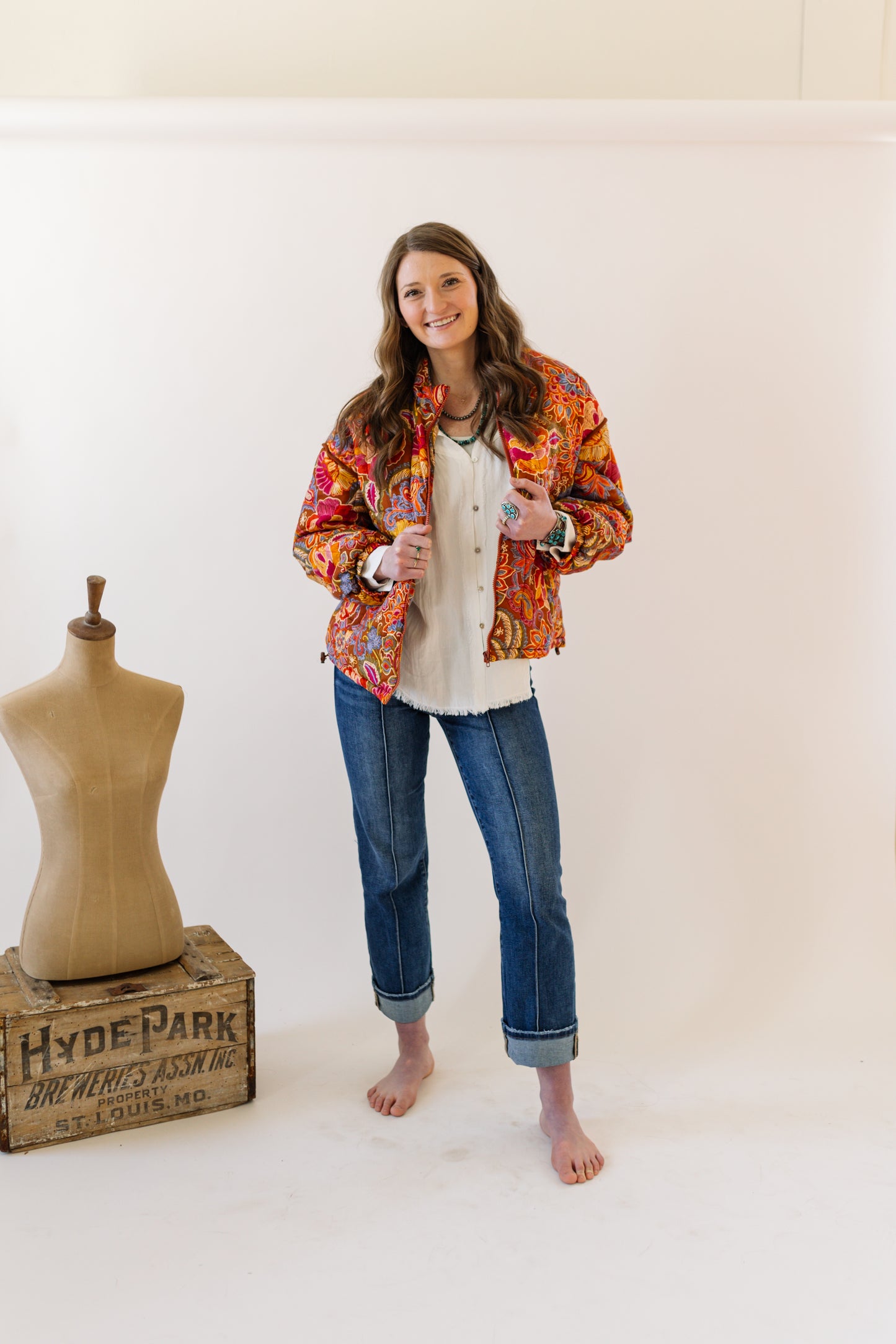 Floral Bomber Jacket