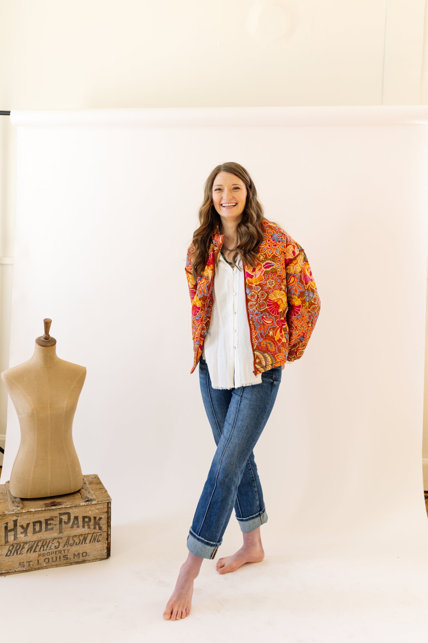 Floral Bomber Jacket