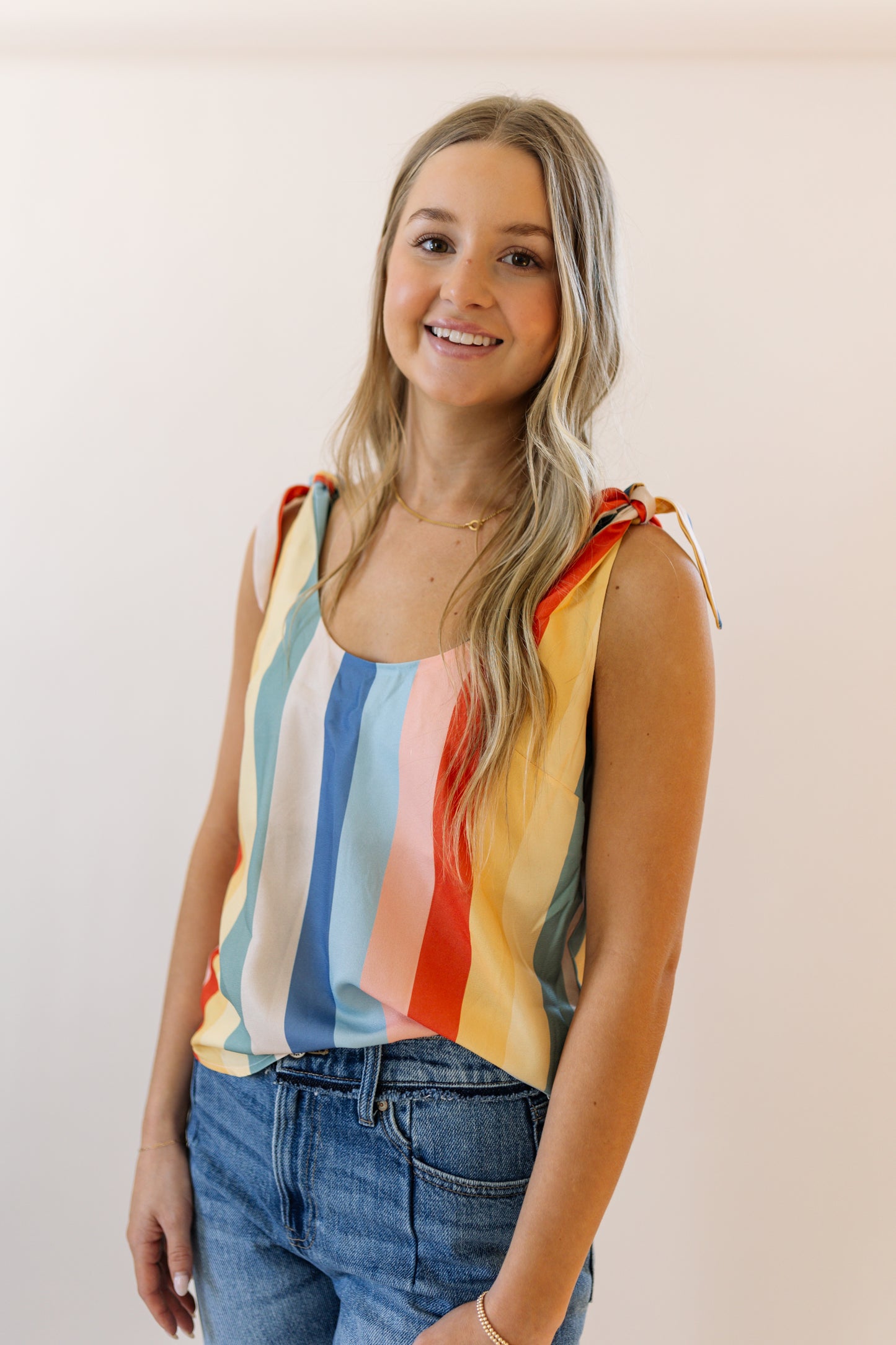 Stripe Tie Tank