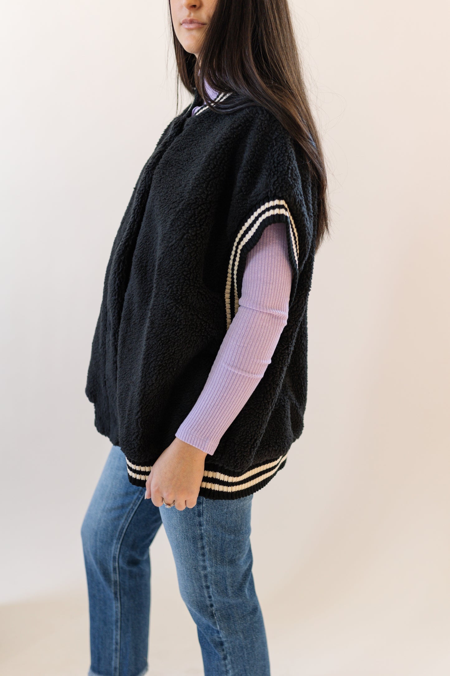 Striped Teddy Vest