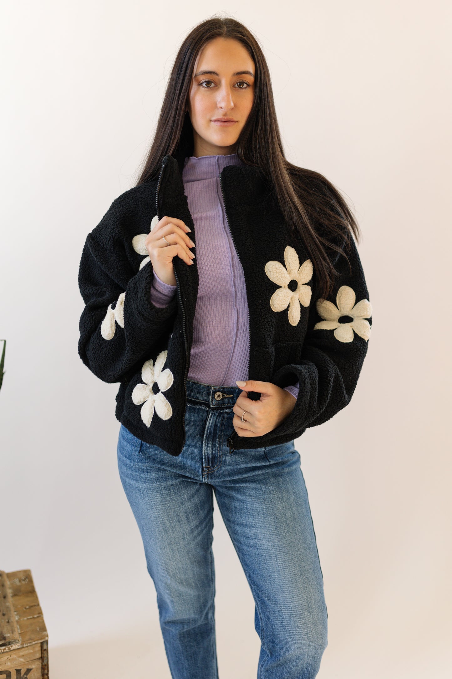 Floral Zip Up