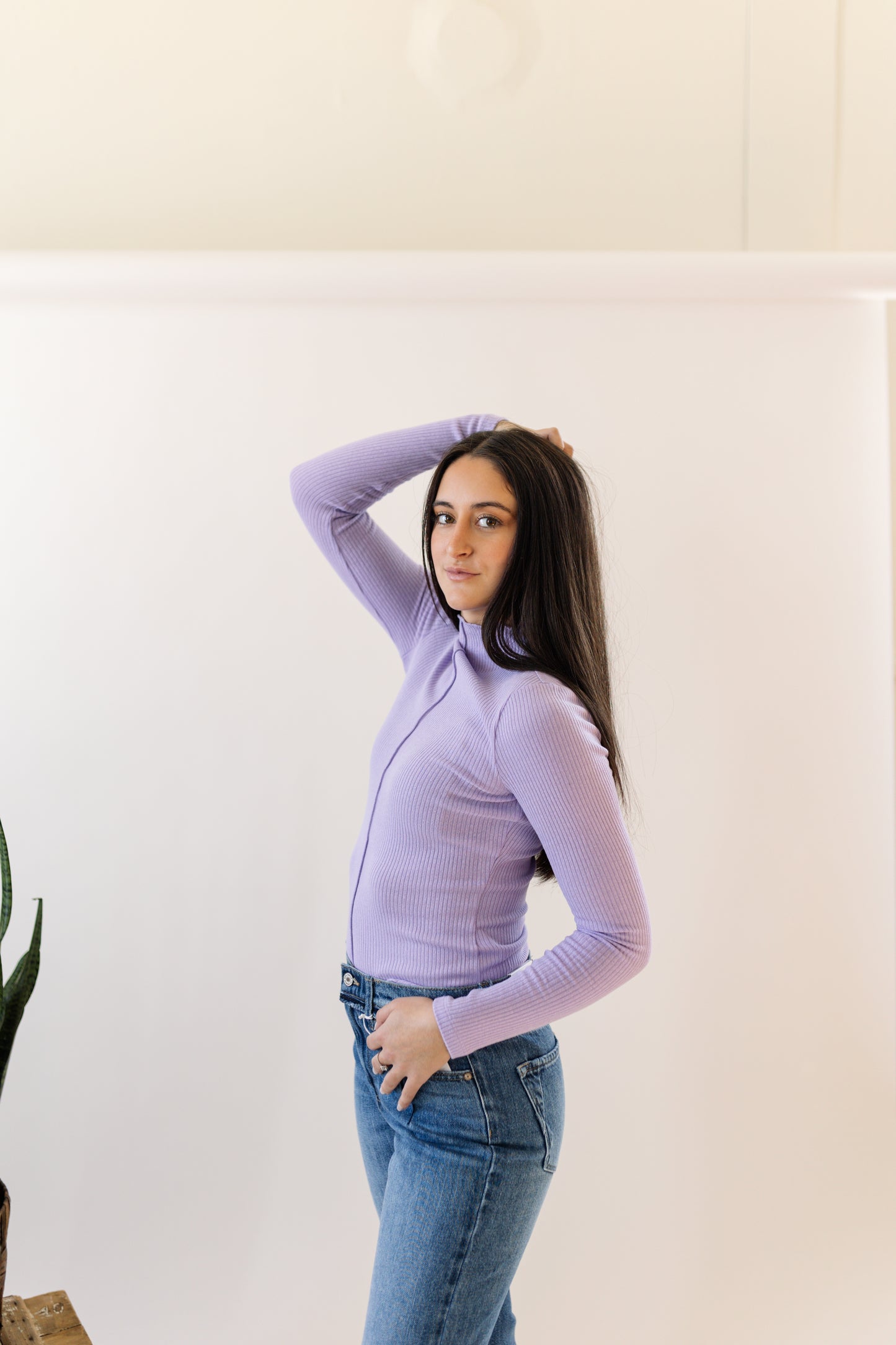 Ribbed Long Sleeve Top (Two Colors)
