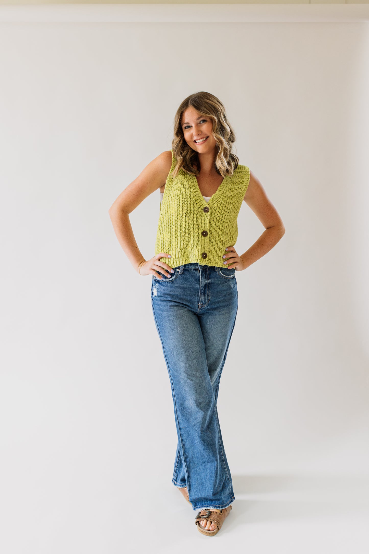Lime Sweater Vest