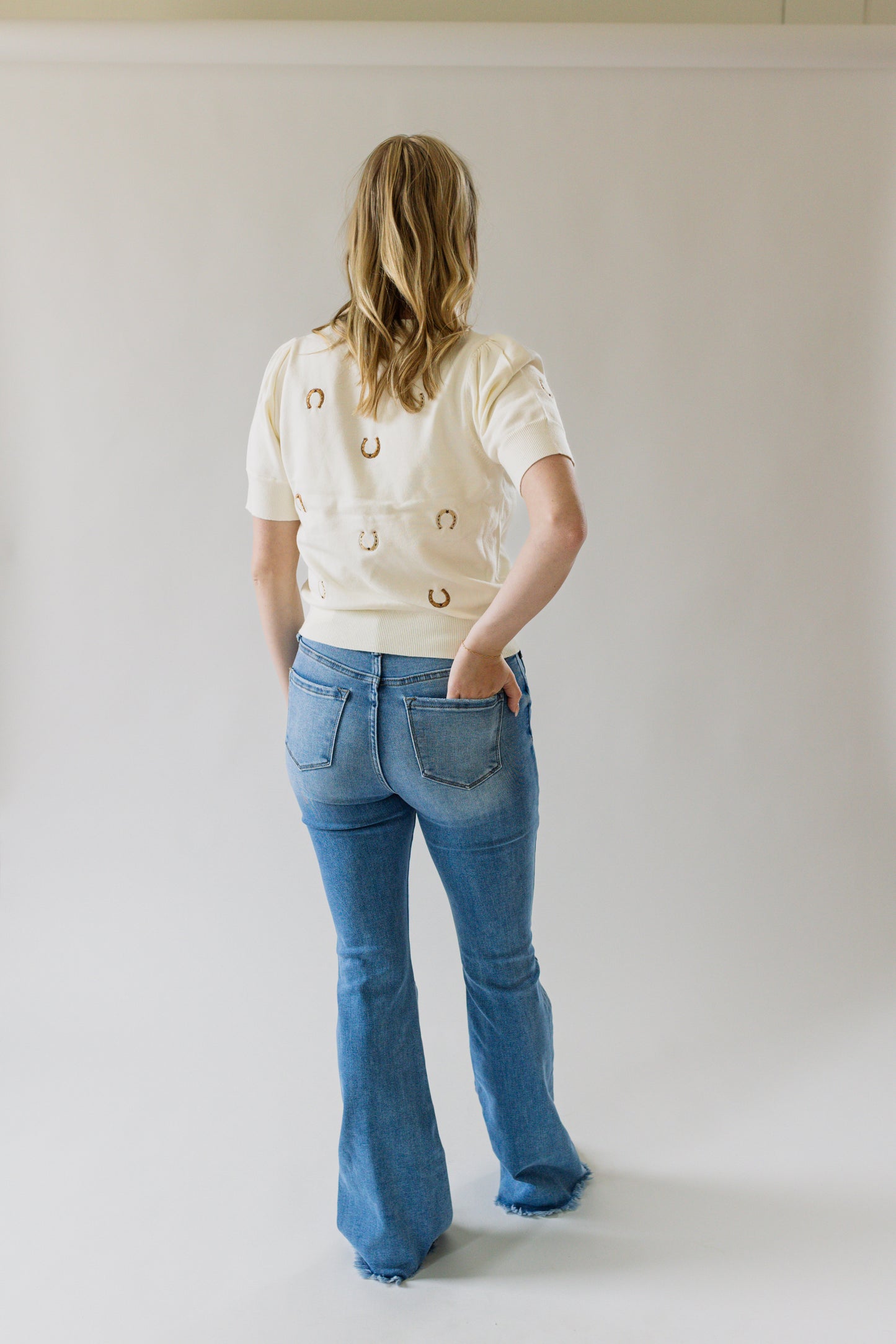 Horseshoe Embroidered Top