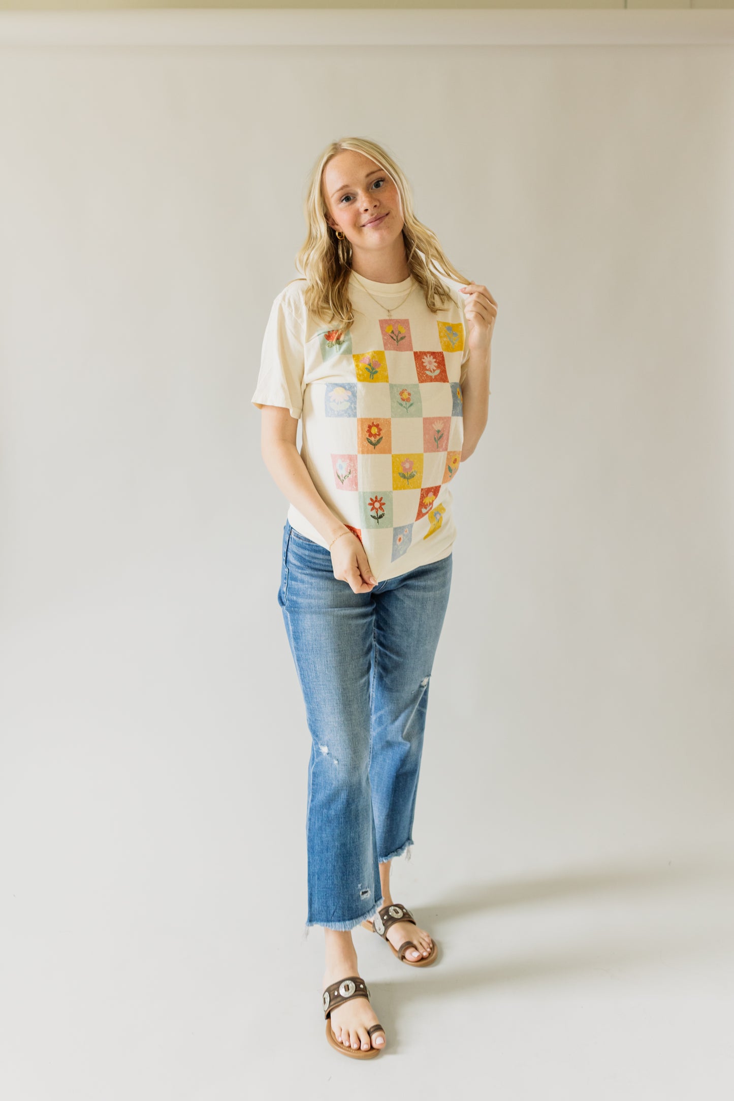 Patchwork Blooms Tee