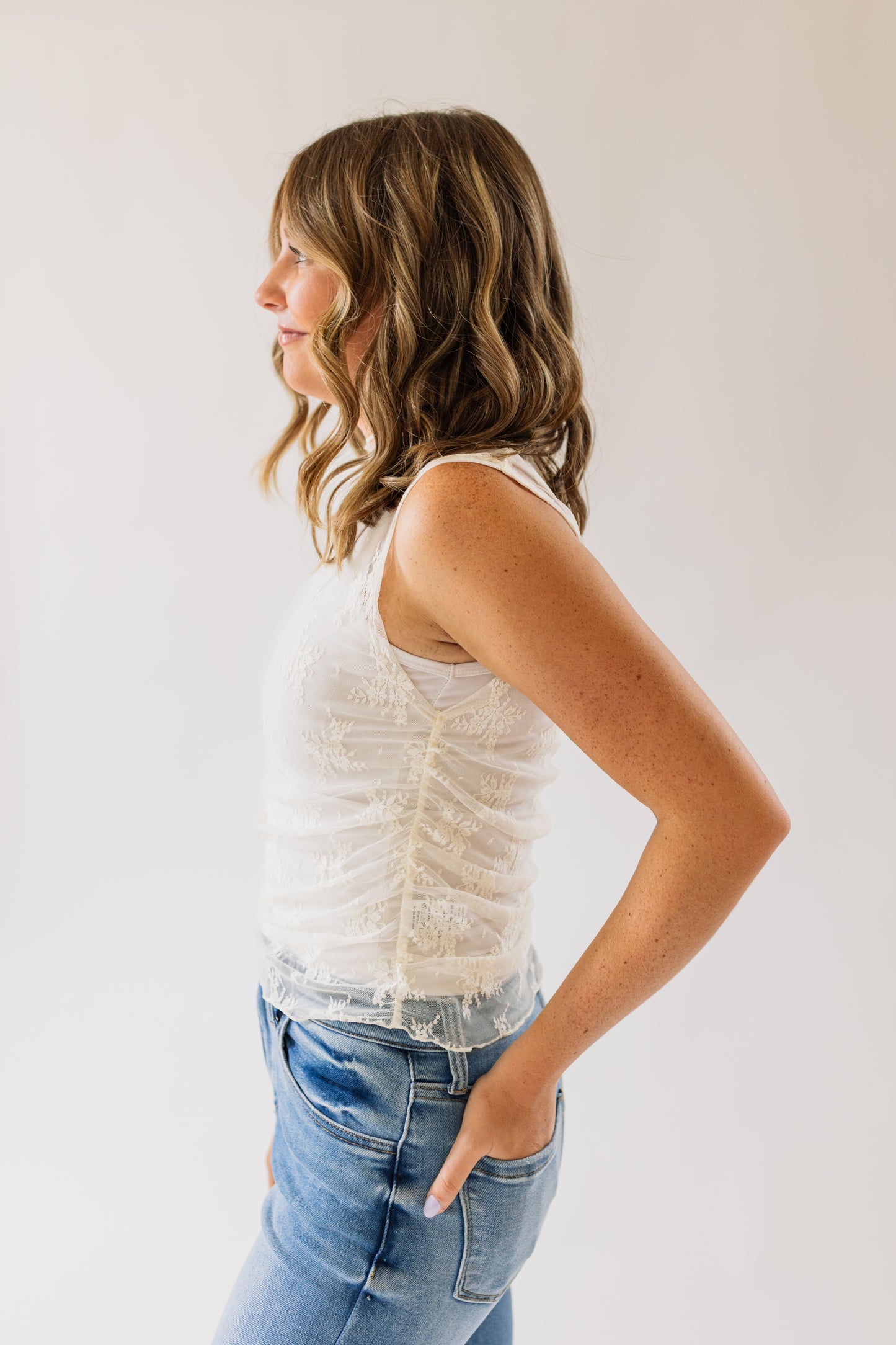Sheer Floral Tank
