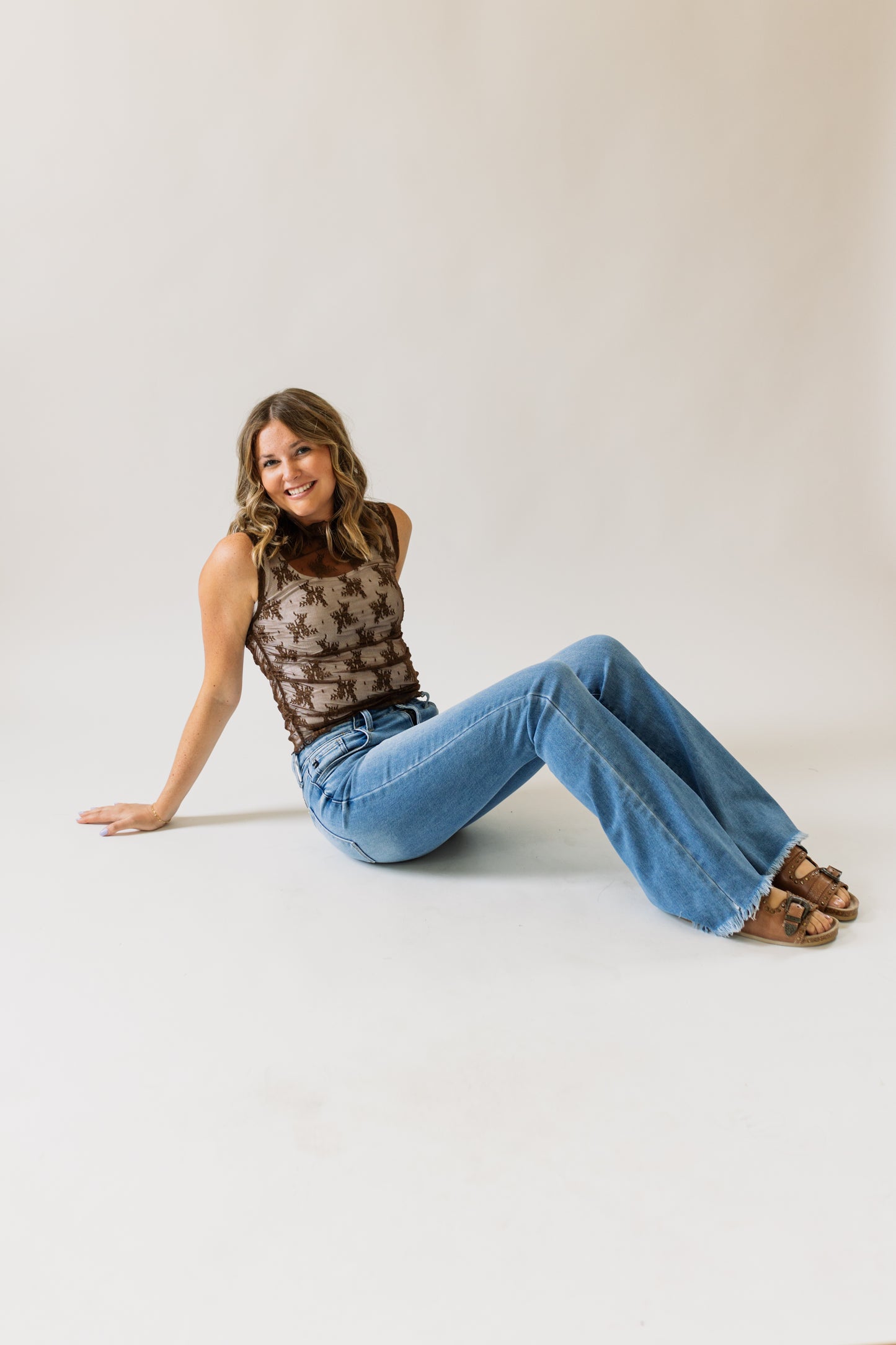 Sheer Floral Tank