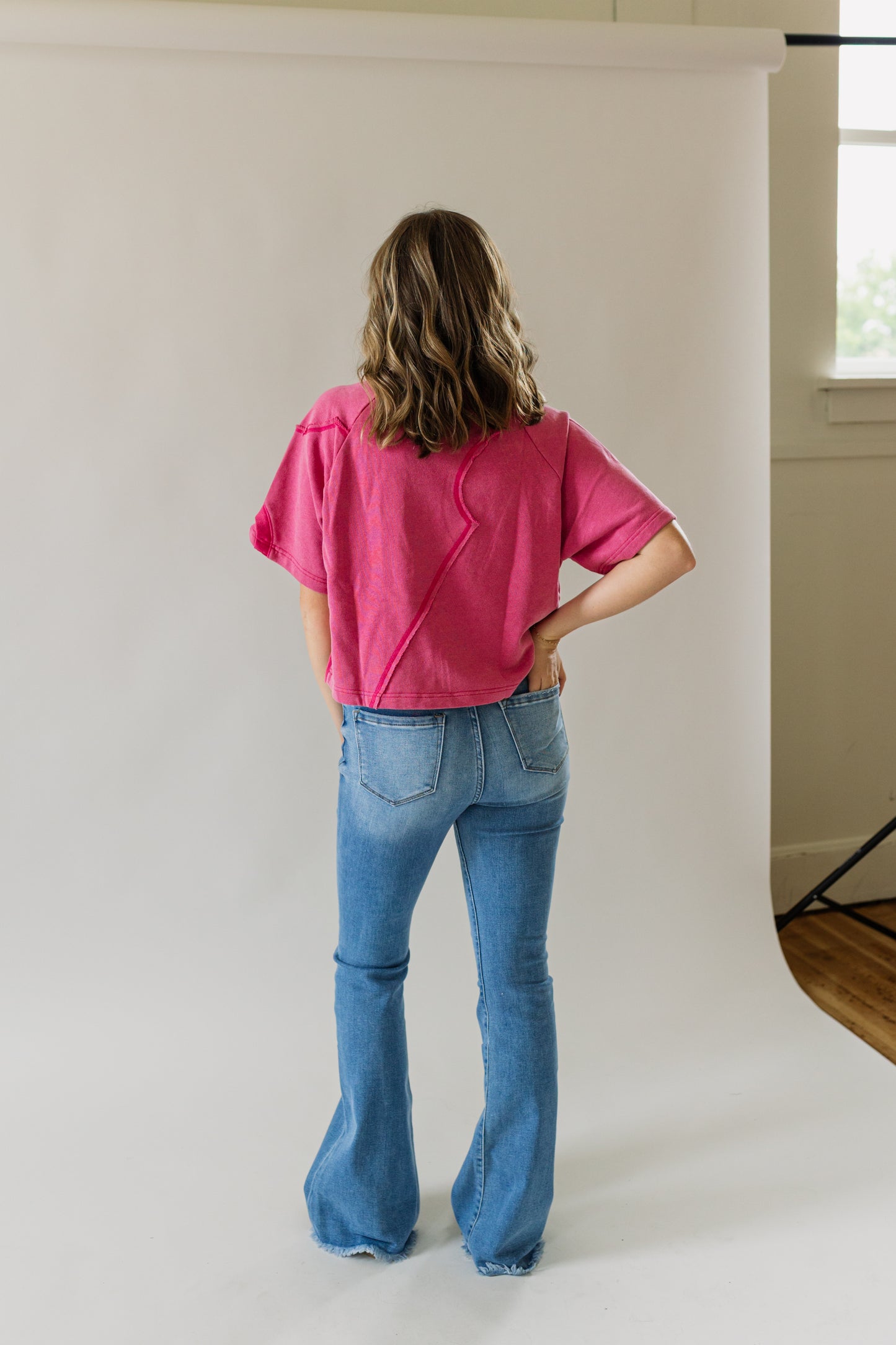 Raw Edge Studded Top