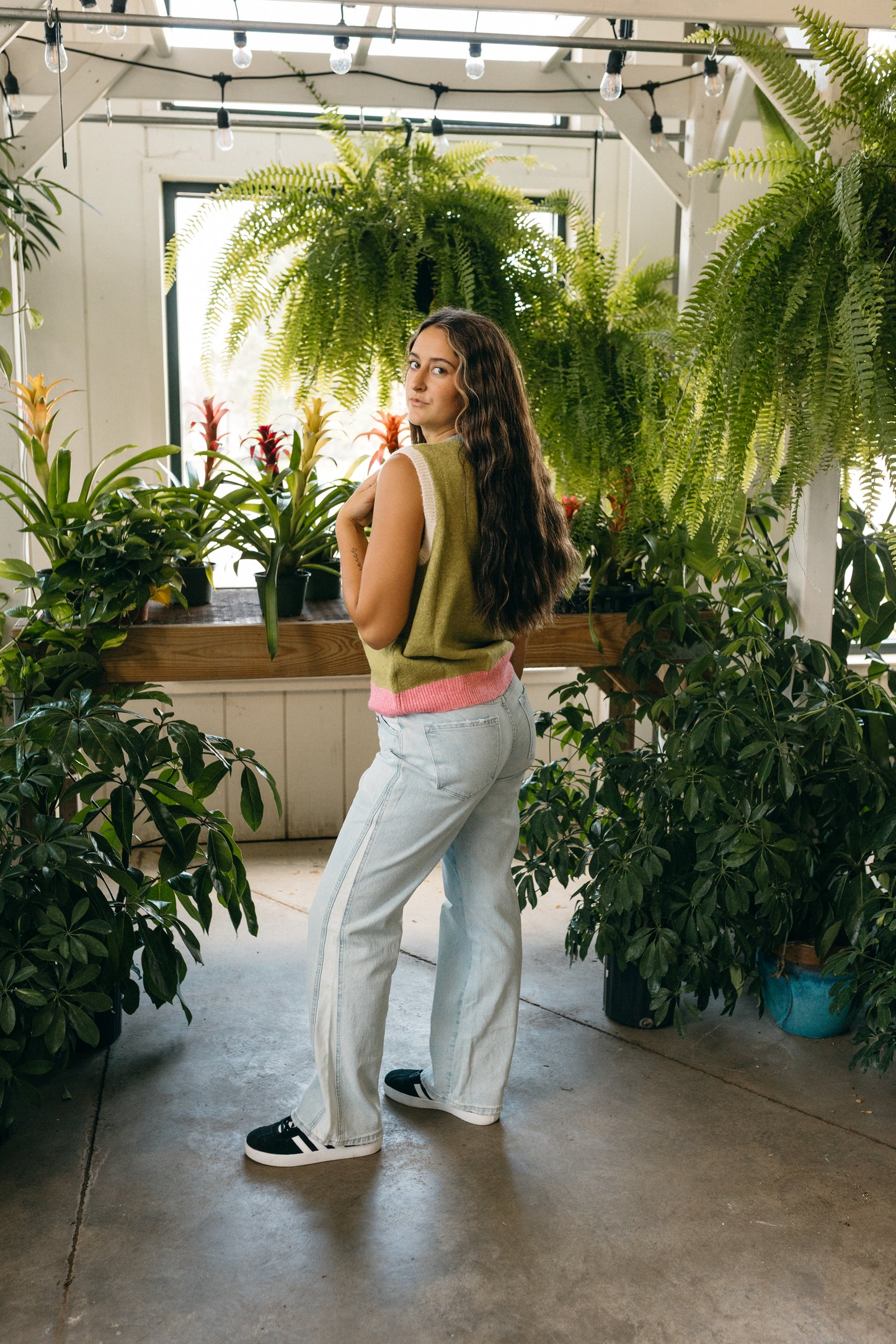 Color Block Sweater Vest