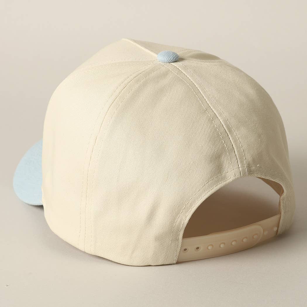 Cowboy Patch Denim Cap