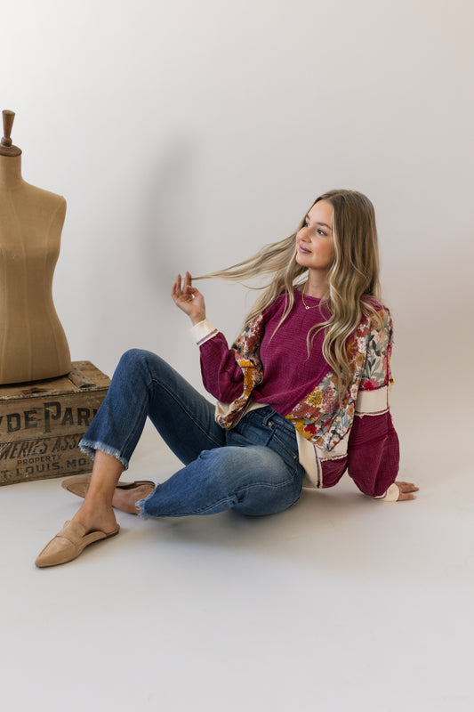 Patchwork Floral Top