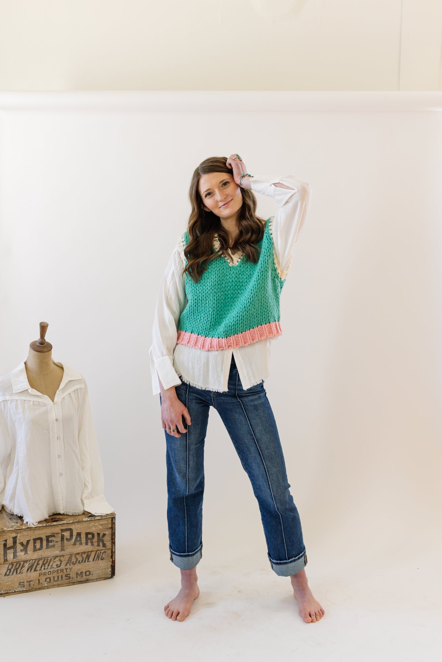 Maggie Pin Tuck Jean