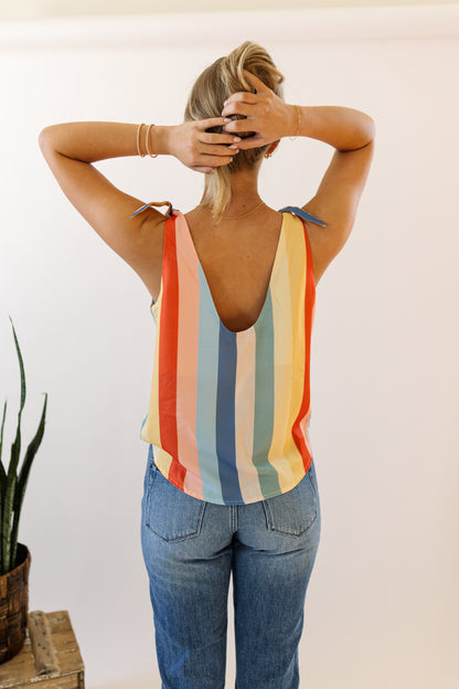 Stripe Tie Tank