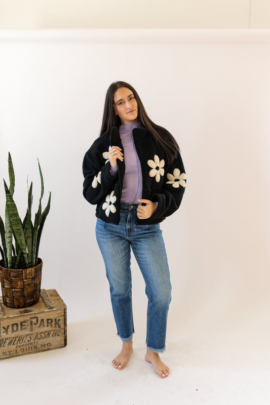 Floral Zip Up