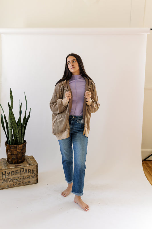 Waffle Knit Thermal Jacket