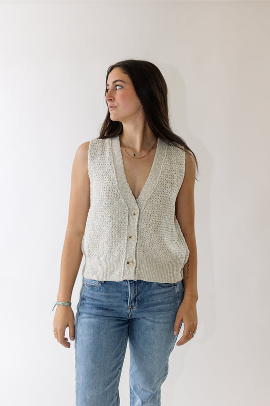 Cable Knit Sweater Vest