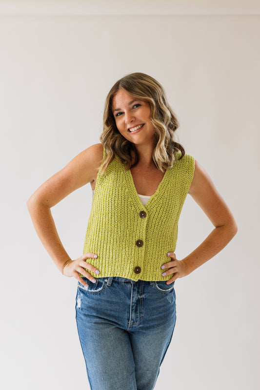 Lime Sweater Vest