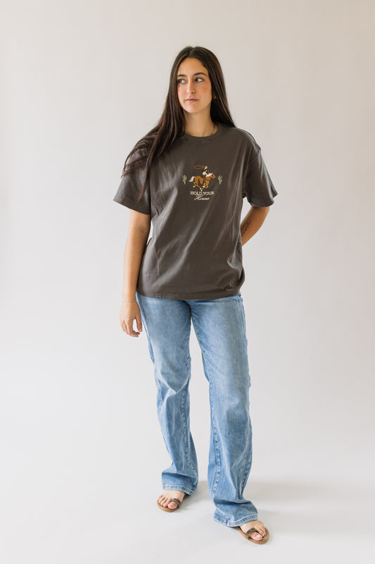 Hold Your Horses Embroidered Top
