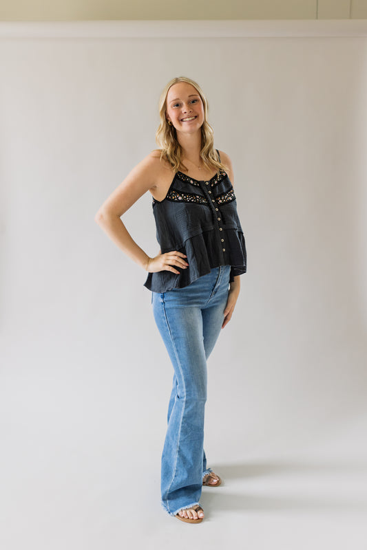 Vintage Washed Floral Print Tank