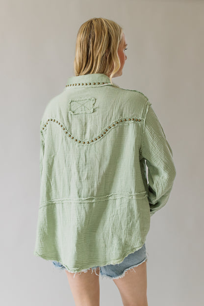 Studded Western Top