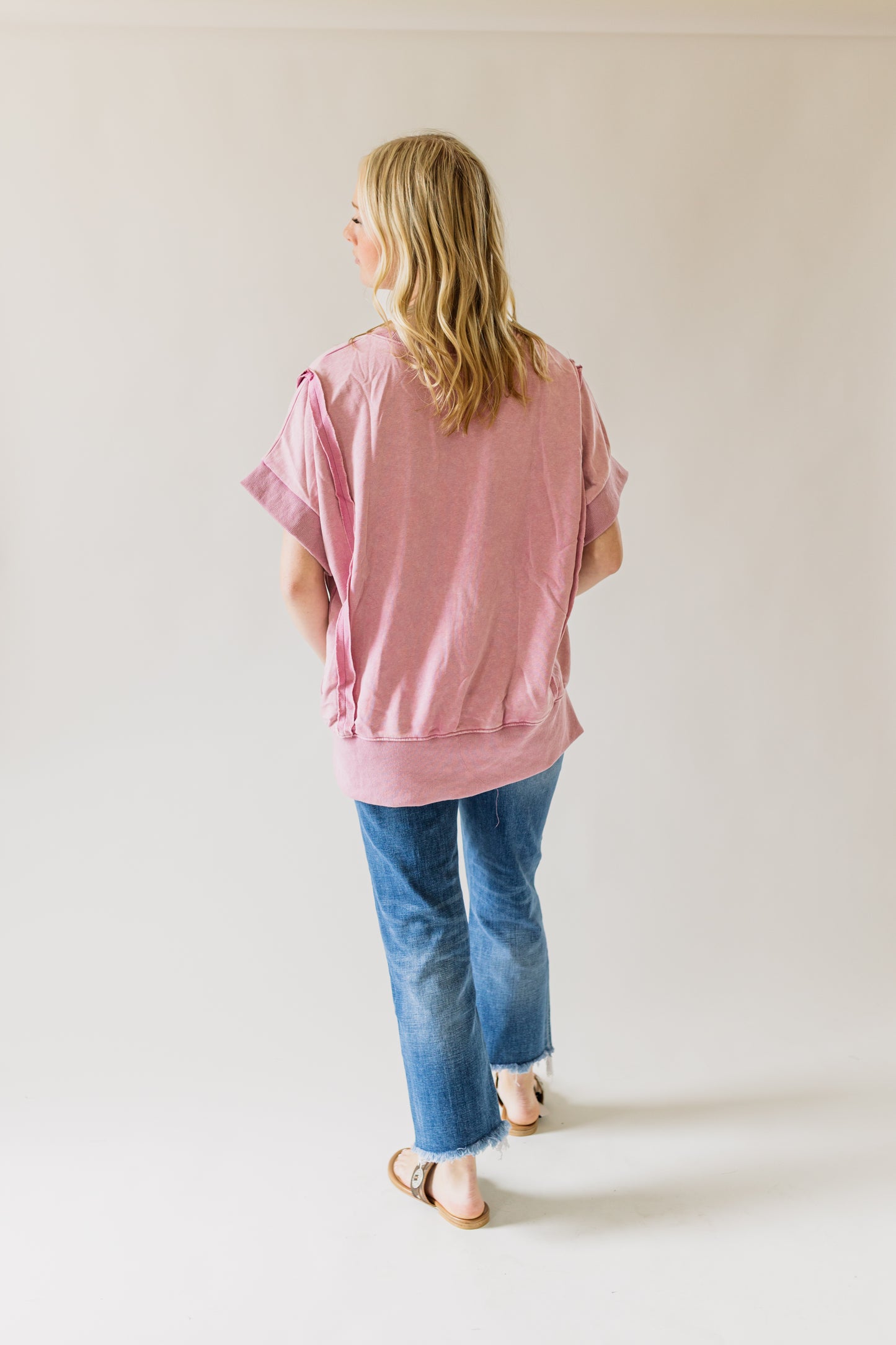 Acid Wash Oversized Top