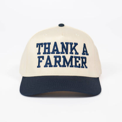 Thank A Farmer Embroidered Trucker Hat
