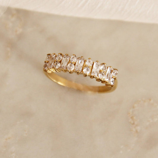 Baguette and Round Ring