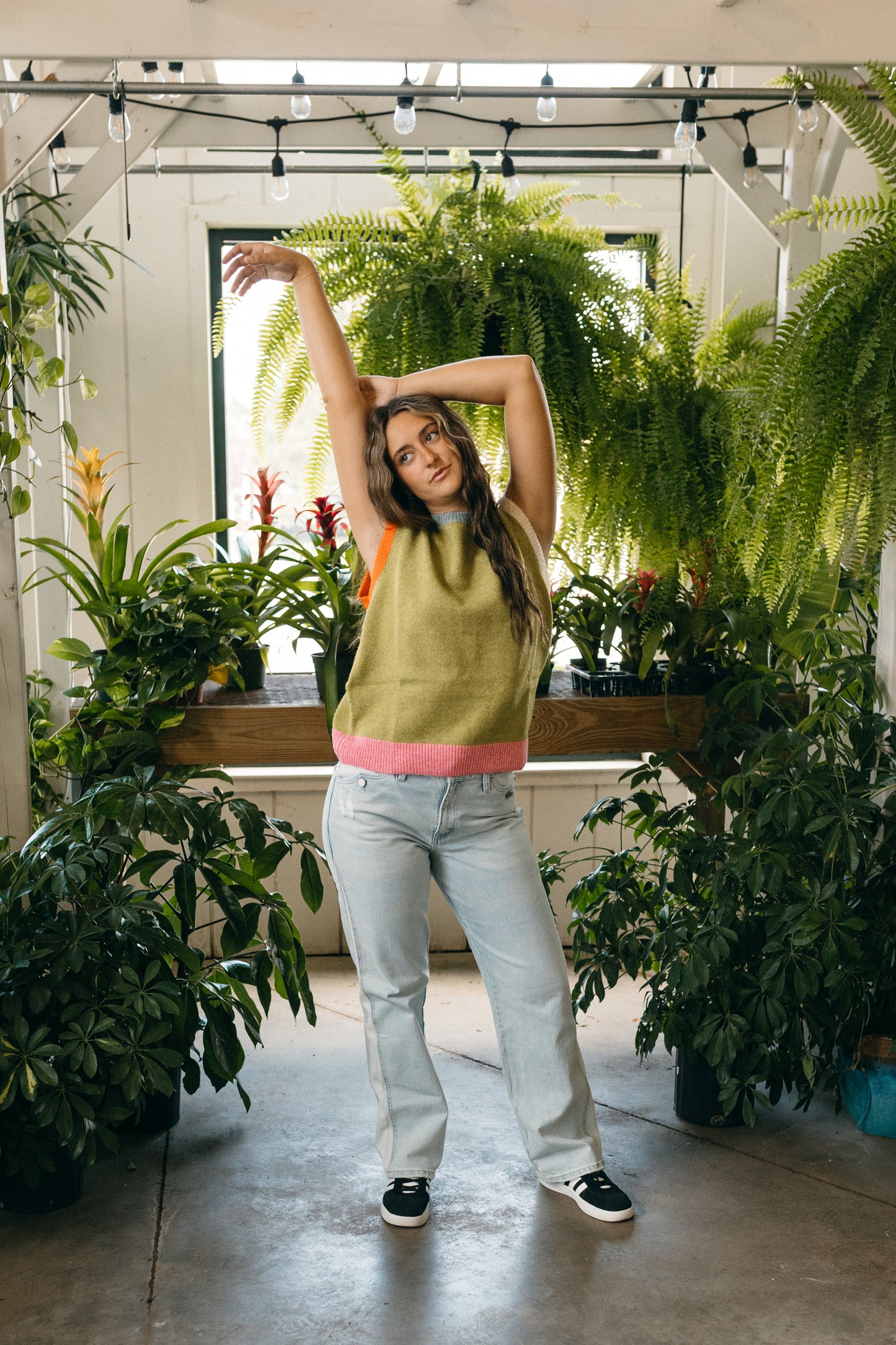 Color Block Sweater Vest