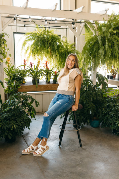 Color Block Sweater Vest