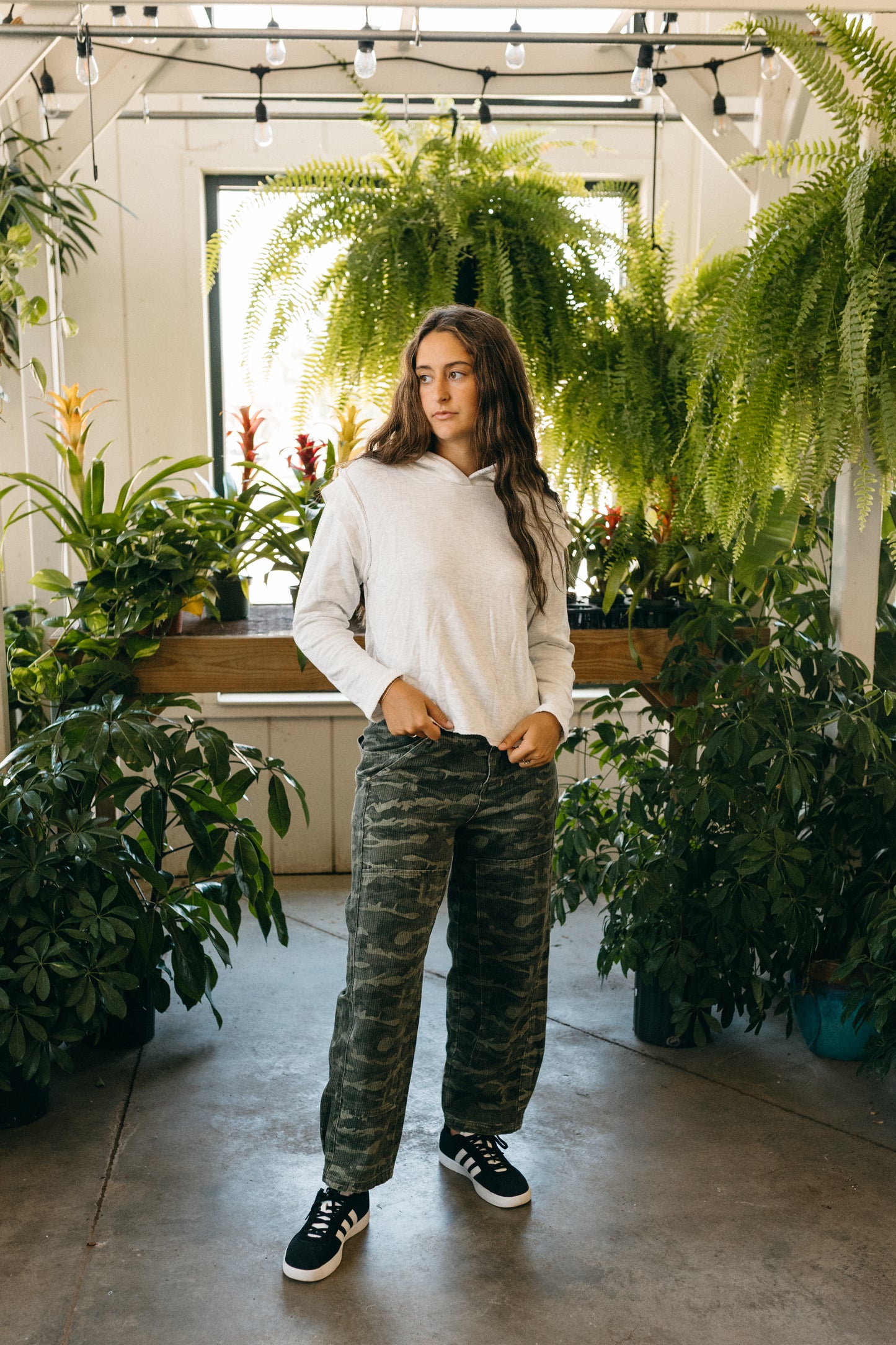 French Terry Hoodie Top