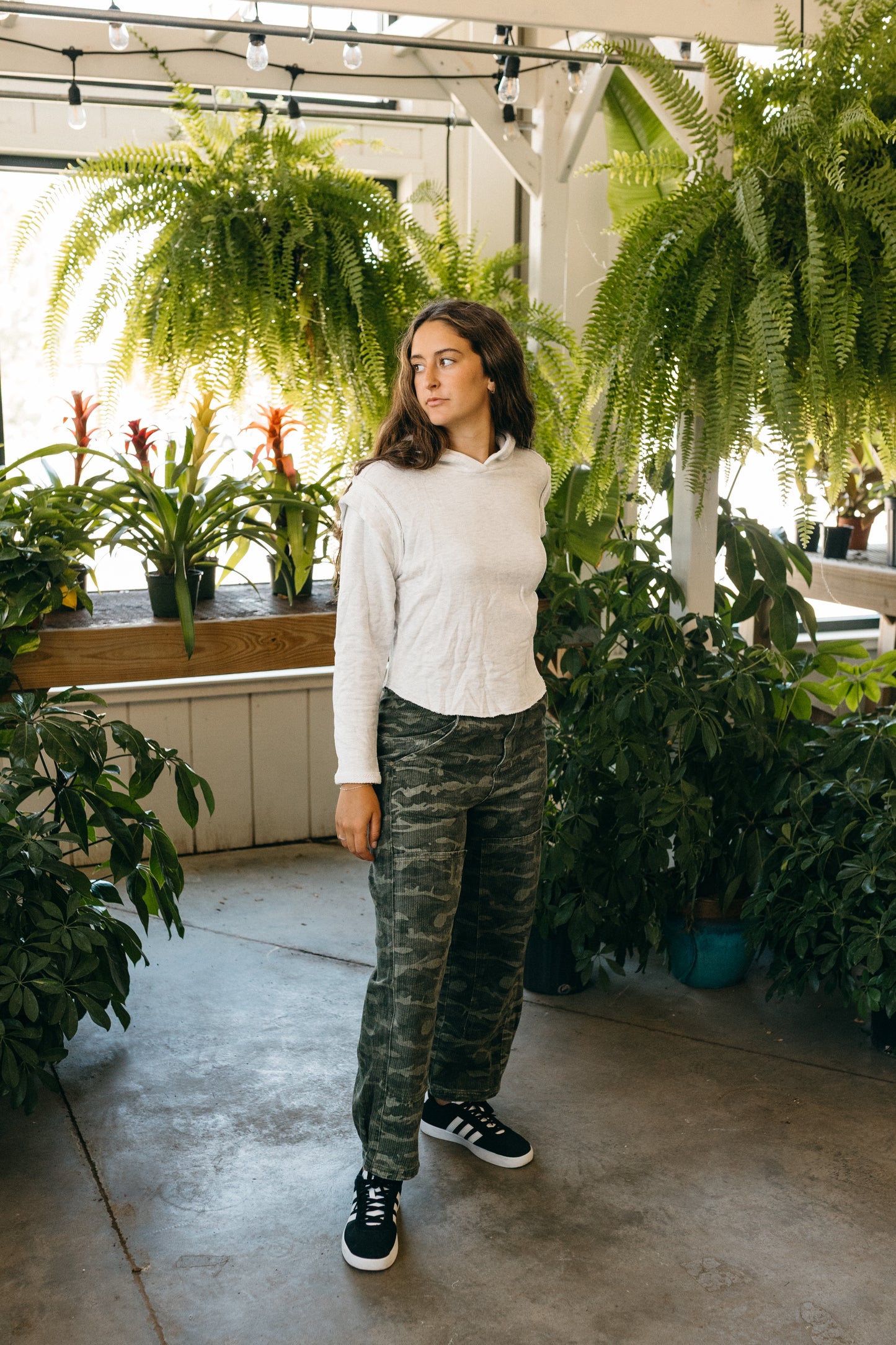 French Terry Hoodie Top