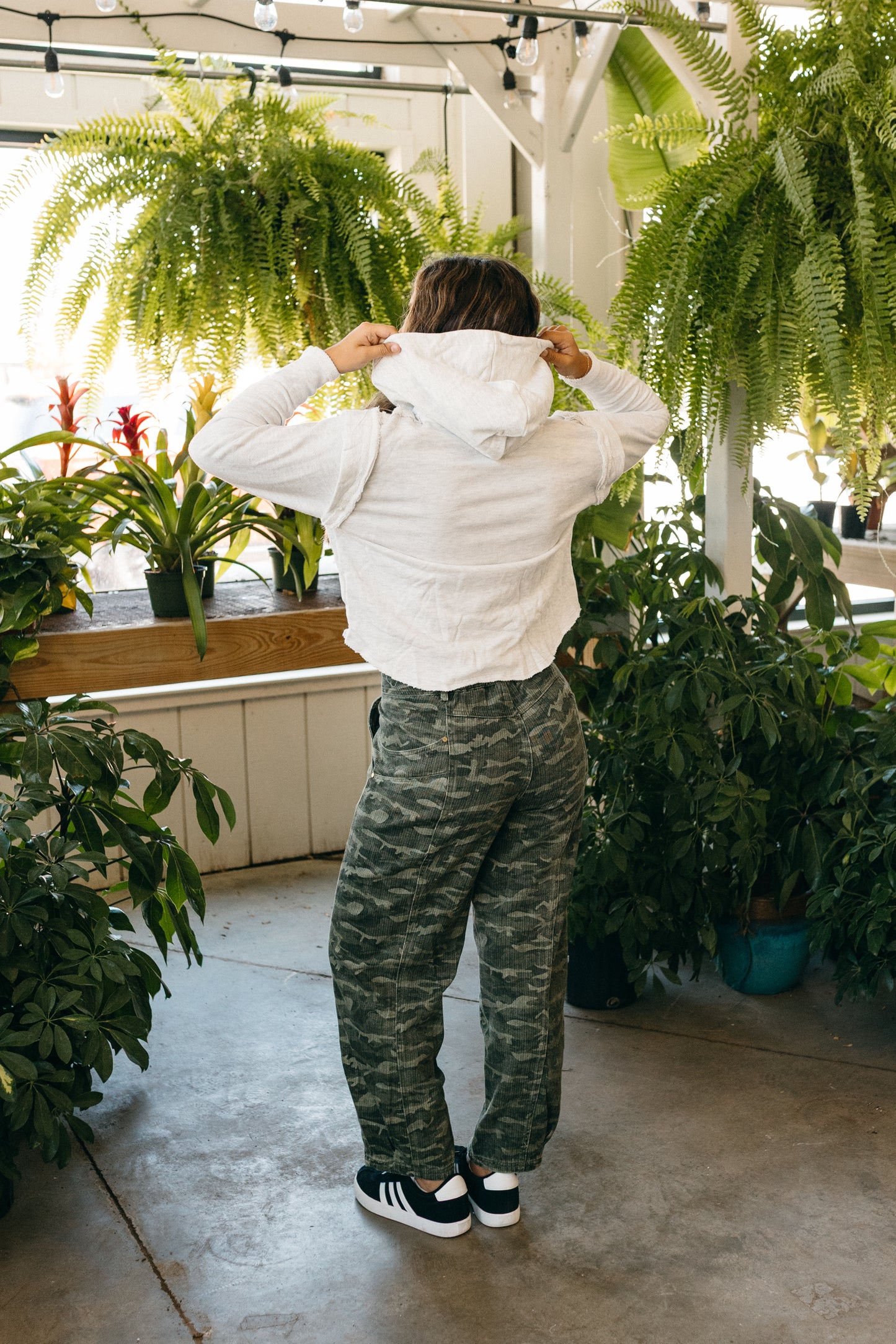 French Terry Hoodie Top