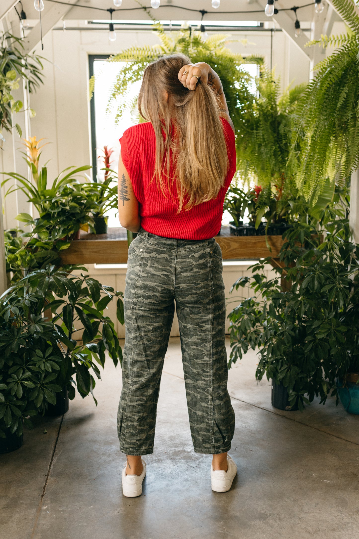 Camo Barrel Jean