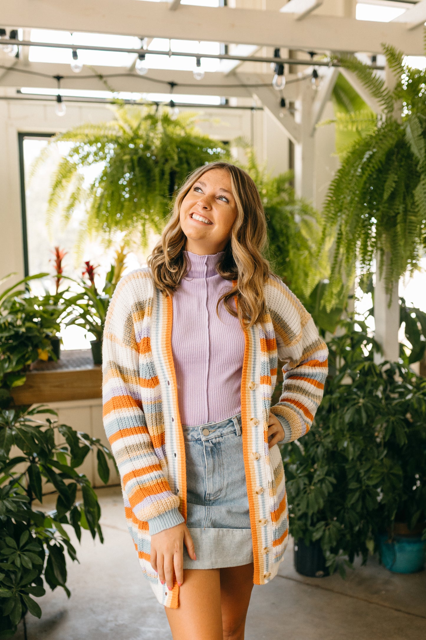 Cuff Denim Mini Skirt