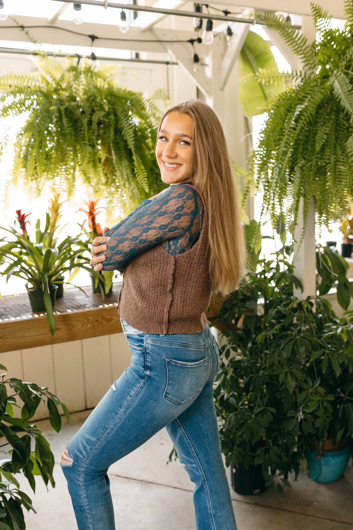 Mocha V-Neck Sweater Vest